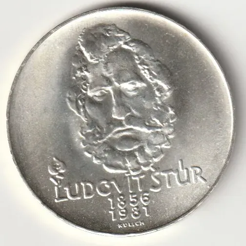 125. výročí umrtí Ľudovíta Štúra, 500 Kčs z roku 1981, Ag, 1981 Kremnica