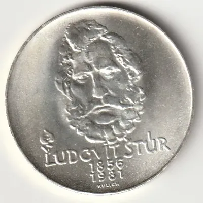 125. výročí umrtí Ľudovíta Štúra, 500 Kčs z roku 1981, Ag, 1981 Kremnica