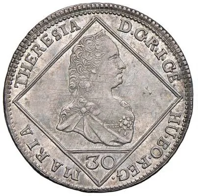 Marie Terezie, 30 krejcar, 1765 Vídeň