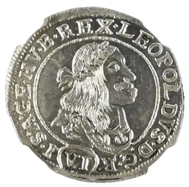Leopold I., 6 krejcar, 1674 Kremnica, MS64