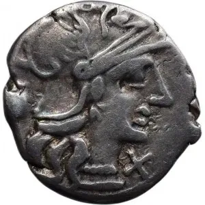 Sextus Pompeius Fostlus, 137 BC, denár