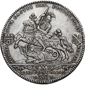 Franz Heinrich von Dalberg & Josef II., 1755-1765, tolar, 1766 Norimberk