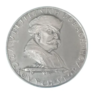Stříbrná pamětní medaile Jan Žižka, 1938 , Kremnica