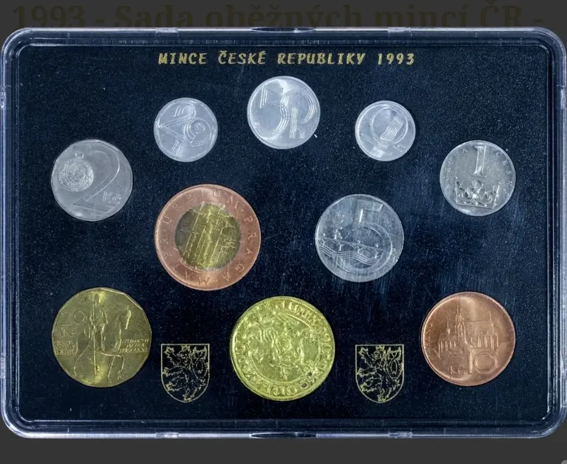 SADA OBĚŽNÝCH MINCÍ ČR 1993 - Neznámý původ