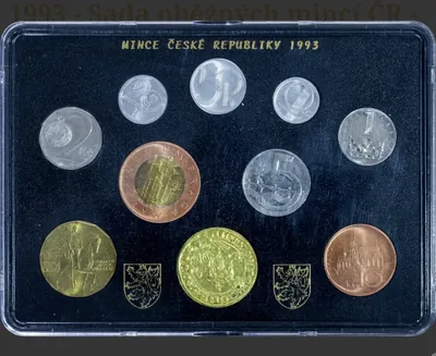 SADA OBĚŽNÝCH MINCÍ ČR 1993 - Neznámý původ