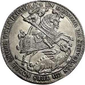 Jan Jiří II. Saský, tolar, 1678 Drážďany