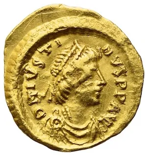 Justin I., 518-527, tremissis