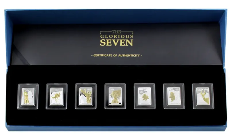 Sada stříbrných mincí The Glorious Seven 2017 Proof