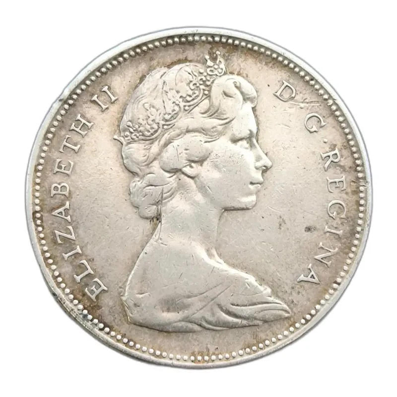 Alžběta II., 1 dolar, 1965-1966 Royal Canadian Mint of Ottawa