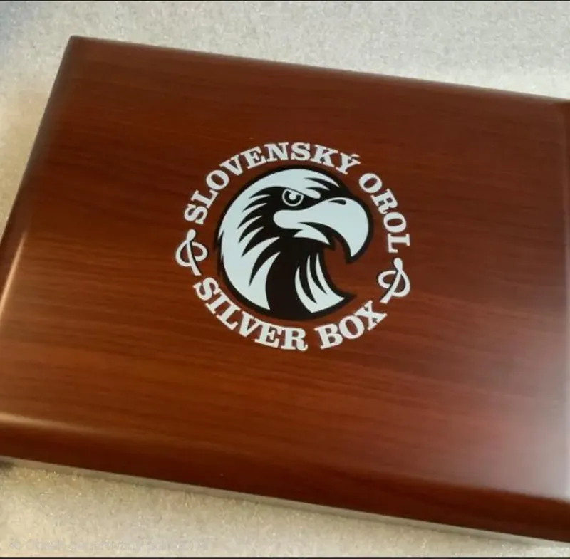 Kompletní série Slovenský orel 6x 1 Oz 2021 - 2026 , 6x 2 Oz 2021 - 2026 stand