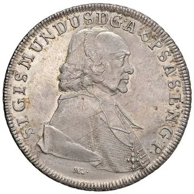 Sigismund III. Schrattenbach, 1753-1774, tolar, 1760 Salcburk