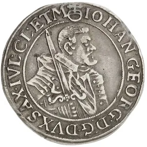 Jan Jiří I. Saský, 1611-1656, 1/4 tolar, 1640 Sasko