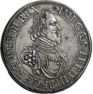 Ferdinand III., tolar, 1642 Augsburg, AU55