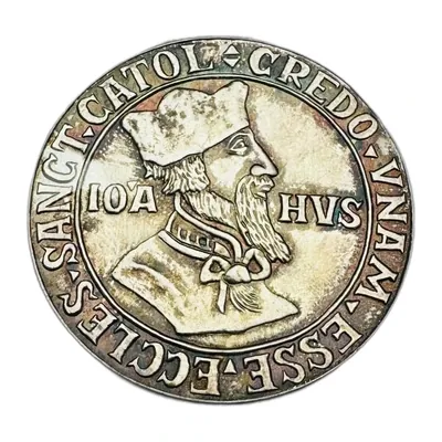 STŘÍBRNÁ MEDAILE ČNS TÁBOR JAN HUS 1980 - POUZE 545 KUSŮ