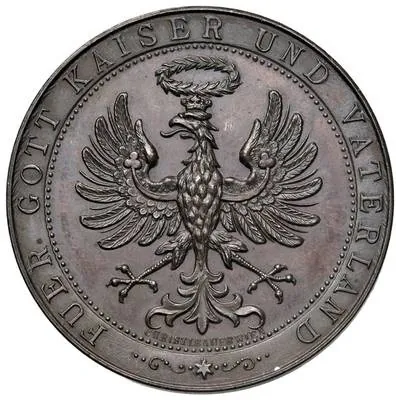 100. výročí zasvěcení Tyrolska Nejsvětějšímu Srdci Ježíšovu, 1896, bronz, MS64